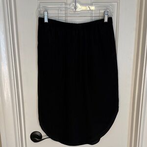 Madewell Black Silk Skirt Old Money Timeless